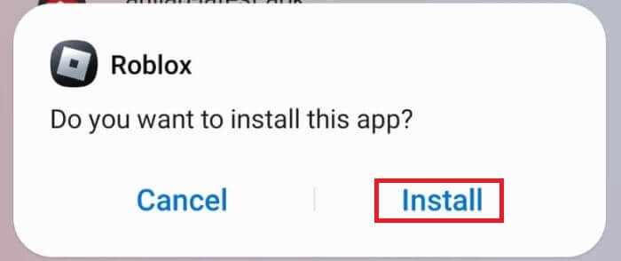 Tap on Install option